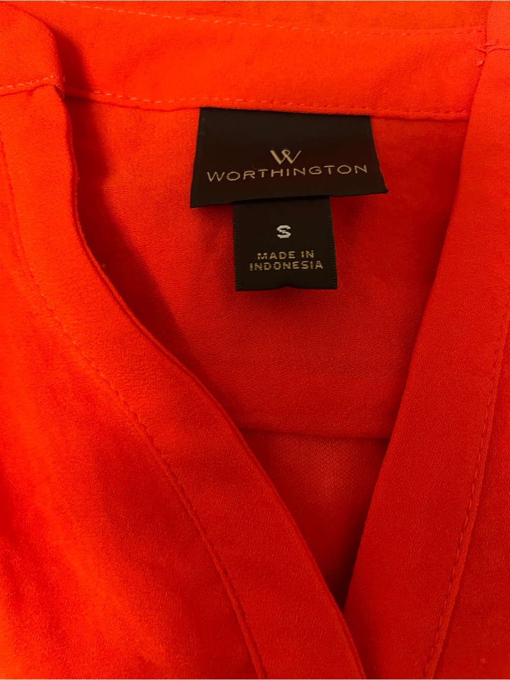 Worthington Vibrant Orange-Red Dress